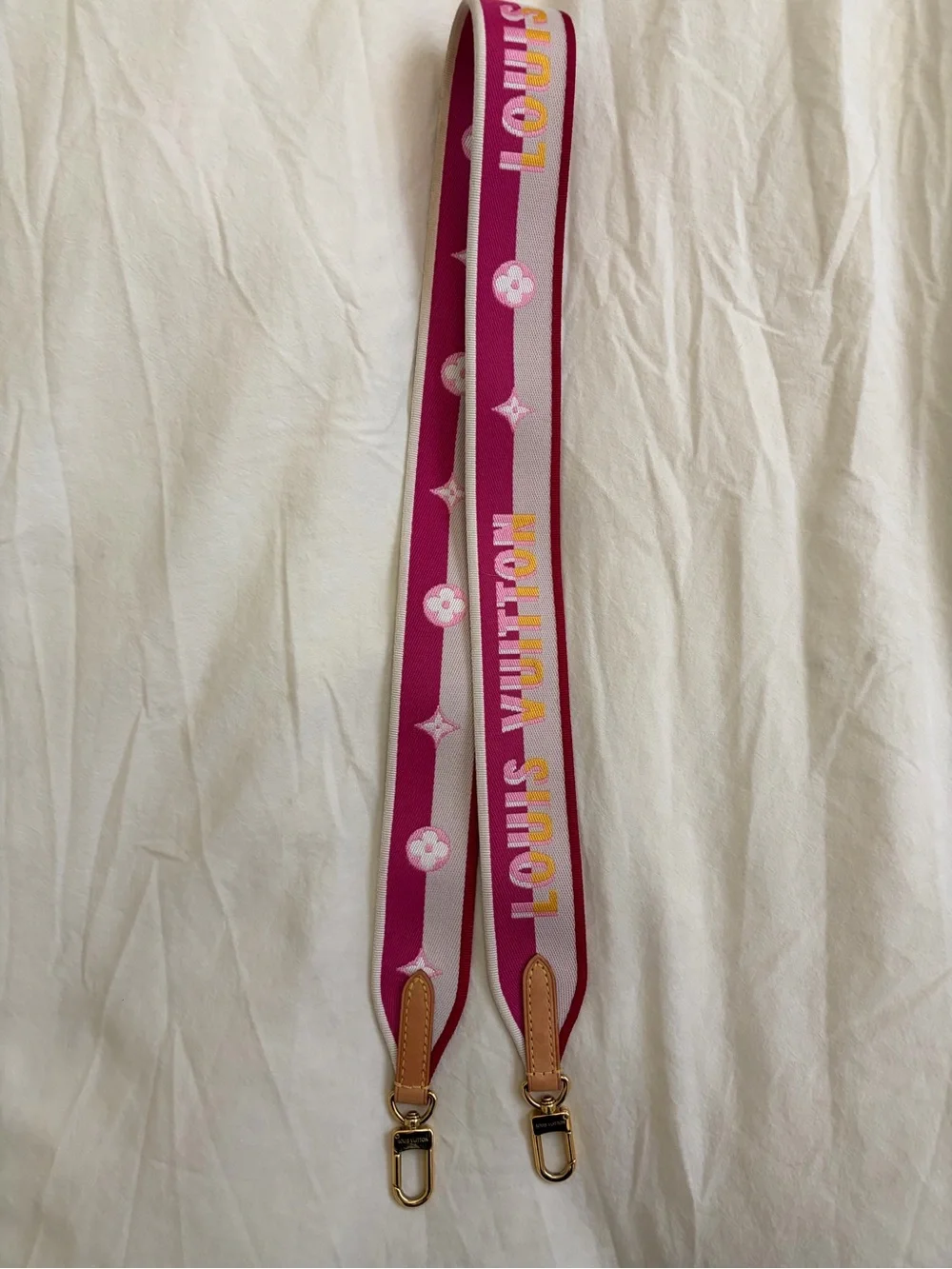 Louis Vuitton Pink Guitar Strap